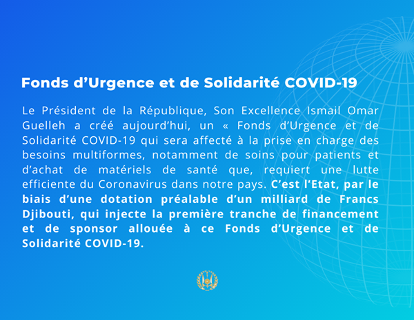  Le Fonds d’Urgence et de Solidarité COVID-19