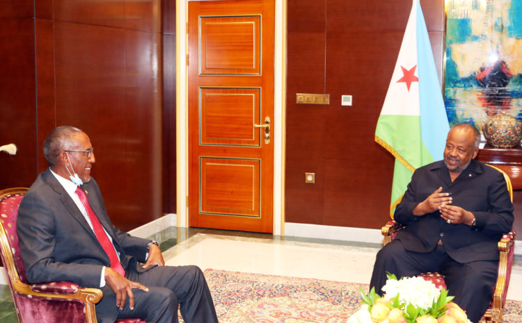  Le Chef de l’Etat a reçu ce mercredi, le Président du Somaliland, M. Moussa Bihi Abdi
